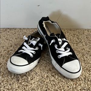 Converse- Black with elastic back